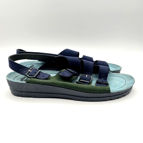 Naturform Comfort Sole Rohde Sandals Tri-Color Suede German Orthopedic Sz 41 - Picture 6 of 10